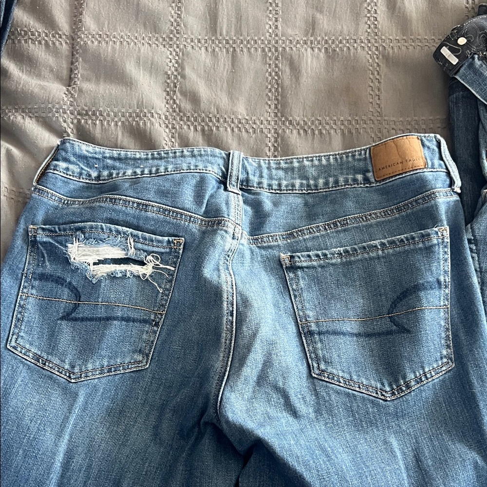 American Eagle Outfitters Blue Straight Leg Jeans